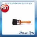 big Oil paint brush - black hard hog bristle hair with s.steel ferrule and short wooden handle